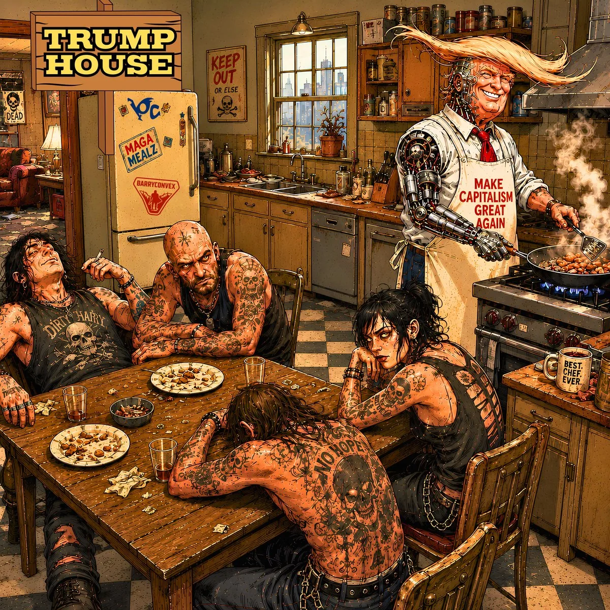 Barry Convex — Trump House, copertina dell'album